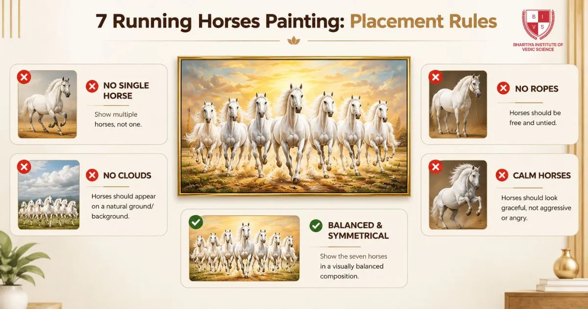 7 Running Horses Painting Placements Rules